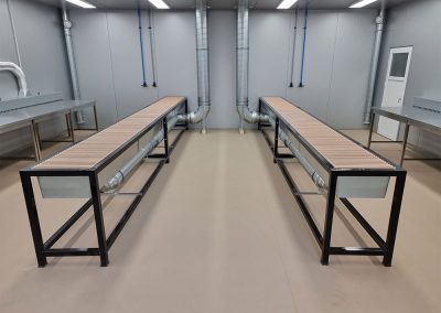 Elszívó asztal - alsó elszívás