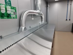 Elszívó asztal - oldalsó elszívás