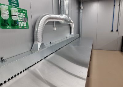 Elszívó asztal - oldalsó elszívás